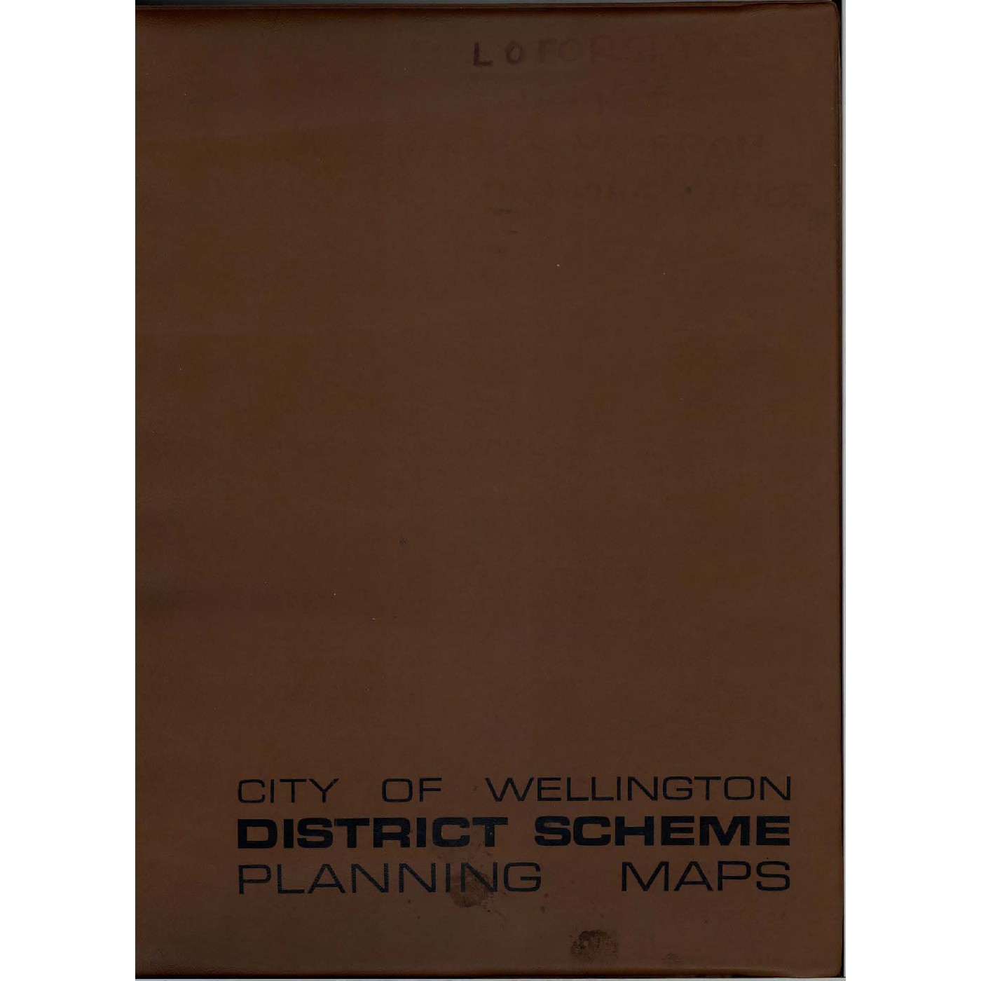 City of Wellington, District Scheme, September 1972, Part 2, District Planning Maps