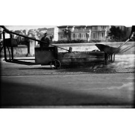 Molesworth Street, outward track, oil heated Surfacing Machine