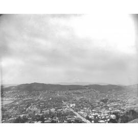Elevated view of Te Aro,  Wellington