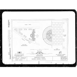 Administrative Building, Proposed Memorial Fountain, Layout, Reserves Department Plan
