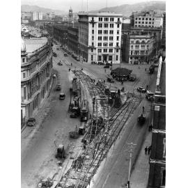 Tram lines, Post Office Square, Customhouse Quay
