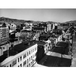 Elevated view of The Terrace, looking south from Aurora Terrace