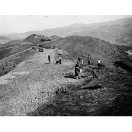 Construction of Alexandra Road, Mount Victoria
