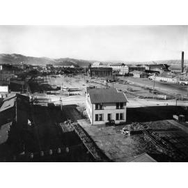 Elevated view of Bunny Street site, to be developed as Railway Station