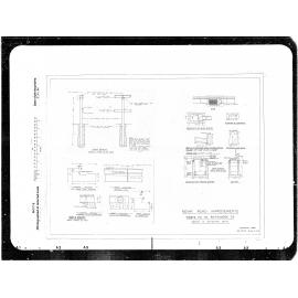 Nevay Road Improvements, Contract 2399, Details of Component Part, Fence, Sump, Kerb & Channel Cast in Place, compiled with negatives affixed to standard tracing sheet & printed as one sheet for contract