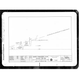 Quarry Management Plan, Kiwi Point 1980 to 1984