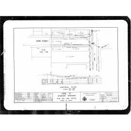 Home Street, Proposed Extension, Plan and Long Section
