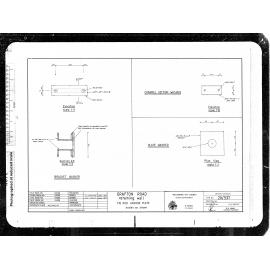 Grafton Road, Retaining Wall, Tie Rod Anchor Plate