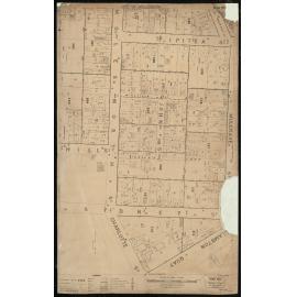 Thomas Ward survey map of Wellington City, sheet 16
