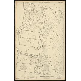 Thomas Ward survey map of Wellington City, sheet 22