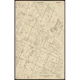 Thomas Ward survey map of Wellington City, sheet 33