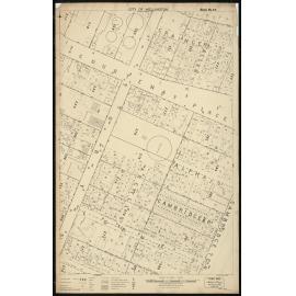 Thomas Ward survey map of Wellington City, sheet 50