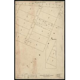 Thomas Ward survey map of Wellington City, sheet 55a, 56