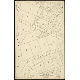 Thomas Ward survey map of Wellington City, sheet 66
