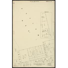 Thomas Ward survey map of Wellington City, sheet 81, 82