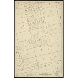 Thomas Ward survey map of Wellington City, sheet 91