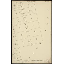Thomas Ward survey map of Wellington City, sheet 92