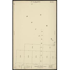 Thomas Ward survey map of Wellington City, sheet 93
