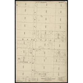 Thomas Ward survey map of Wellington City, sheet 95