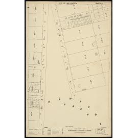 Thomas Ward survey map of Wellington City, sheet 96