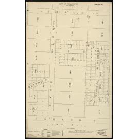 Thomas Ward survey map of Wellington City, sheet 101