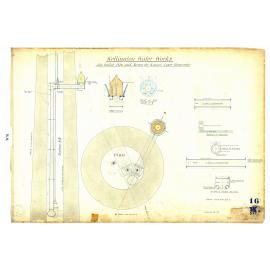 Karori Lower Reservoir, new outlet pipe and screen - 1909