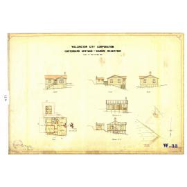 Karori Reservoir, custodians cottage - 18 May 1917