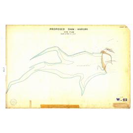 Proposed Dam, Karori, Sheet 7, Site Plan - 15 March 1906