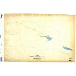 Karori Catchment Area, plan showing tracks and plantations - Circa 1928