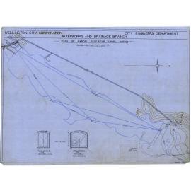 Plan of Karori Reservoir tunnel survey - 4 February 1947