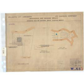Excavation plan for additional service reservoir, Karori - 1932
