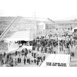 Centennial Exhibition, elevated view of fairground
