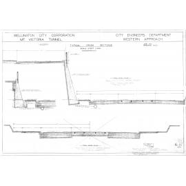 Mount Victoria Tunnel, western approach, sheet 5, typical cross sections
