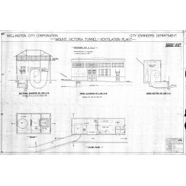 Mount Victoria Tunnel, ventilation plant, sheet 2, fan houses 2, 3, 4