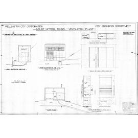 Mount Victoria Tunnel, ventilation plant, sheet 1, fan house 1