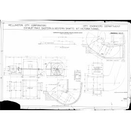 Mount Victoria Tunnel, sheet 17, exhaust fans, eastern and western shafts