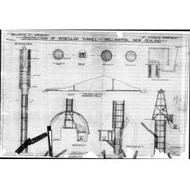 Mount Victoria Tunnel, general method of construction, sheet 3, shaft details