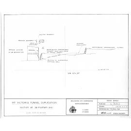 Mount Victoria Tunnel duplication, cross section at 38 Moxham Avenue