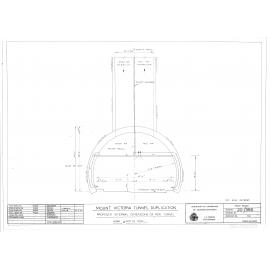 Mount Victoria Tunnel duplication, proposed internal dimensions of new tunnel