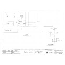 Mount Victoria Tunnel duplication, position relative to No 123-125 Austin Street