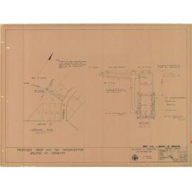 Proposed drop manhole on interceptor - Bolton Street Cemetery