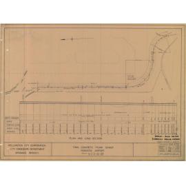 Twin concrete trunk sewer - Rongotai airport