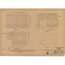 Wall reinforcing details - proposed chamber Moa Point