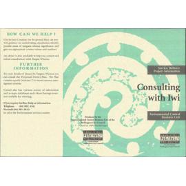 Consulting with Iwi, Service Delivery Project Information Brochure