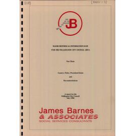 Maori Historical Information Base for the Wellington City Council Area, Part Three - Context, Policy, Procedural Issues and Recomendations