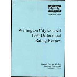 Wellington City Council 1994 Differential Rating Review