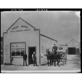 Picot Brothers, Coal and Produce Depot, Karori Road