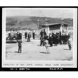 Royal Visit, Queen Elizabeth inspects new State Housing area