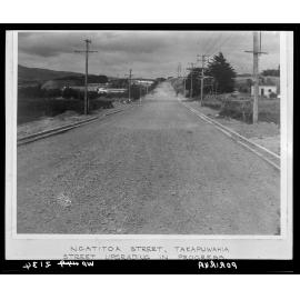Reconstruction works, Ngatitoa Street, Porirua.