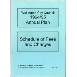 WCC Annual Plan, Schedule of Fees and Charges, 1994-1995